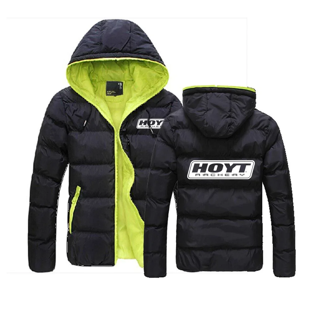 

2024 New Men Hoyt Archery Spring And Autumn Six-color Cotton Suit Jacket Casual Hooded Zipper Comfortable Solid Color Coat