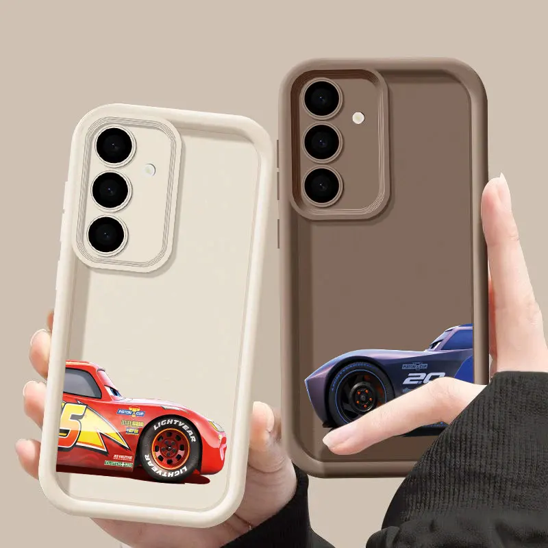 Cars Lightning Mcqueen Jackson Storm S26 Ultra Case For Samsung Galaxy S26 S25 S24 S22 S23 Ultra S21 Plus S20 S25 FE Soft Cover