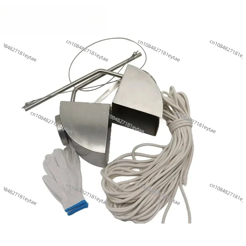 1/32 1/16 Mud Collector Stainless Steel Grab Bottom Mud Sediment Sampler Grabber