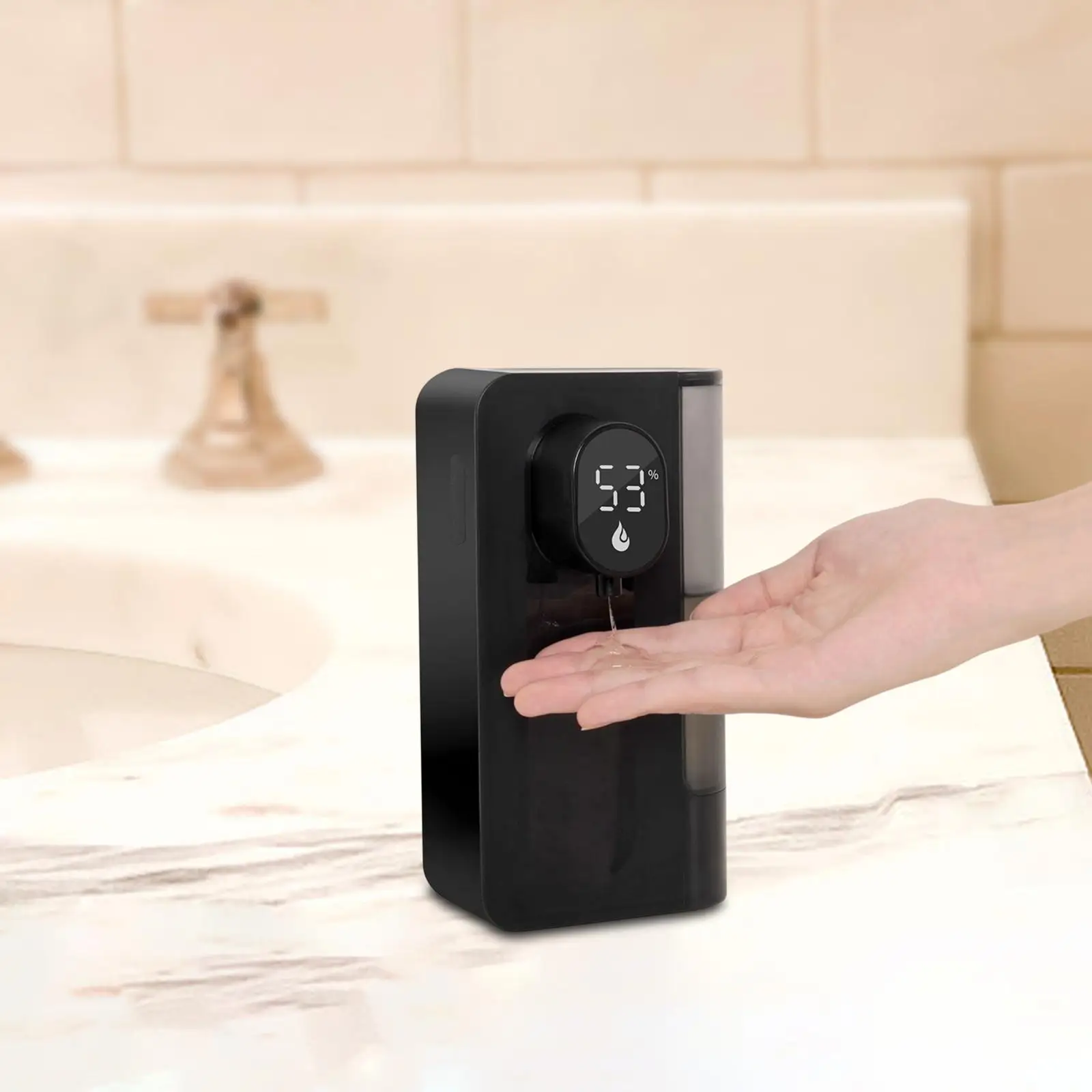 

Automatic Soap Dispenser 500ml Wall Mounted or Countertop 3 Adjustable Modern