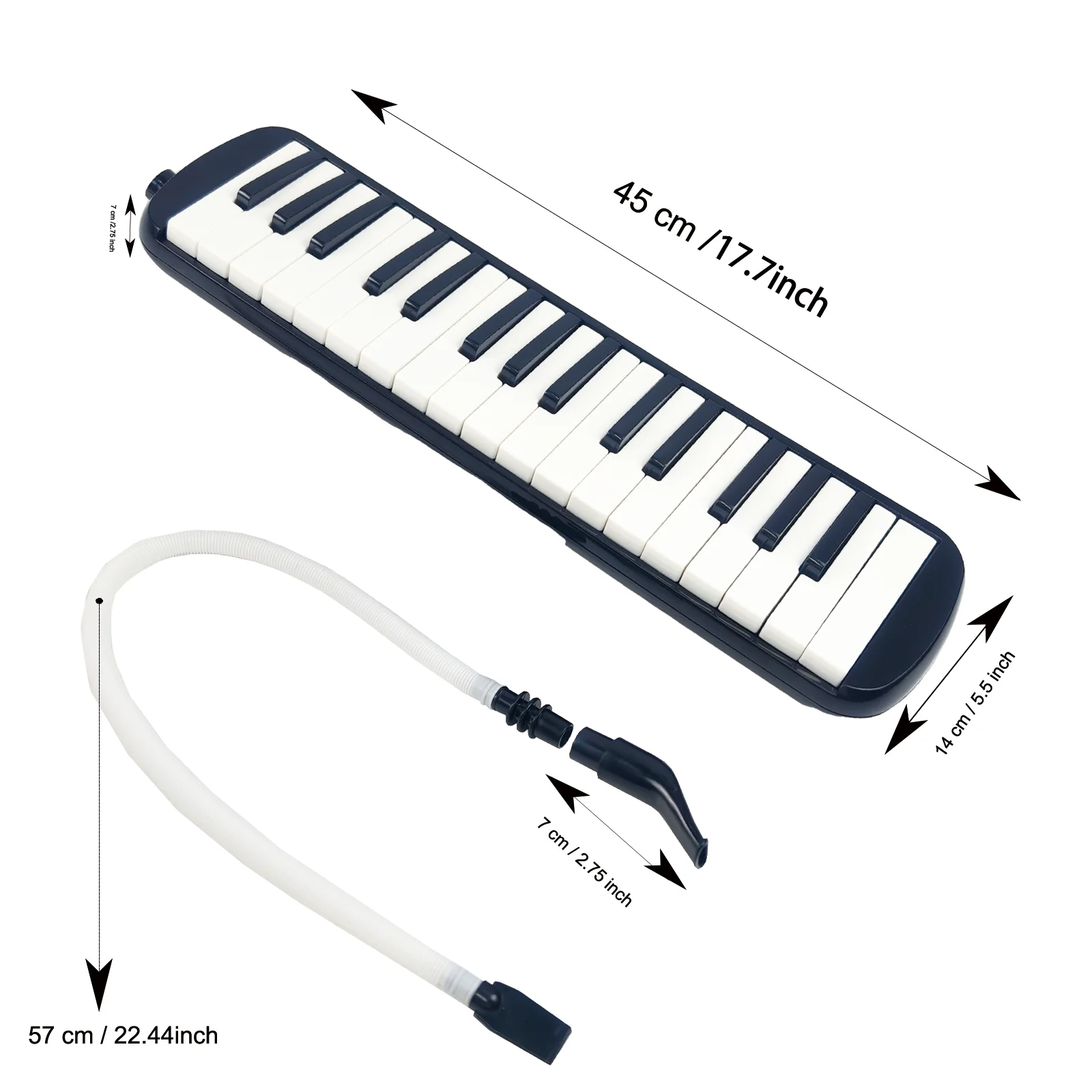 Miwayer 32 Keys Melodica Mouth Organ Portable Piano Musical Instrument w/Carrying Bag Melodicas/for Adults, Students & Kids Gift