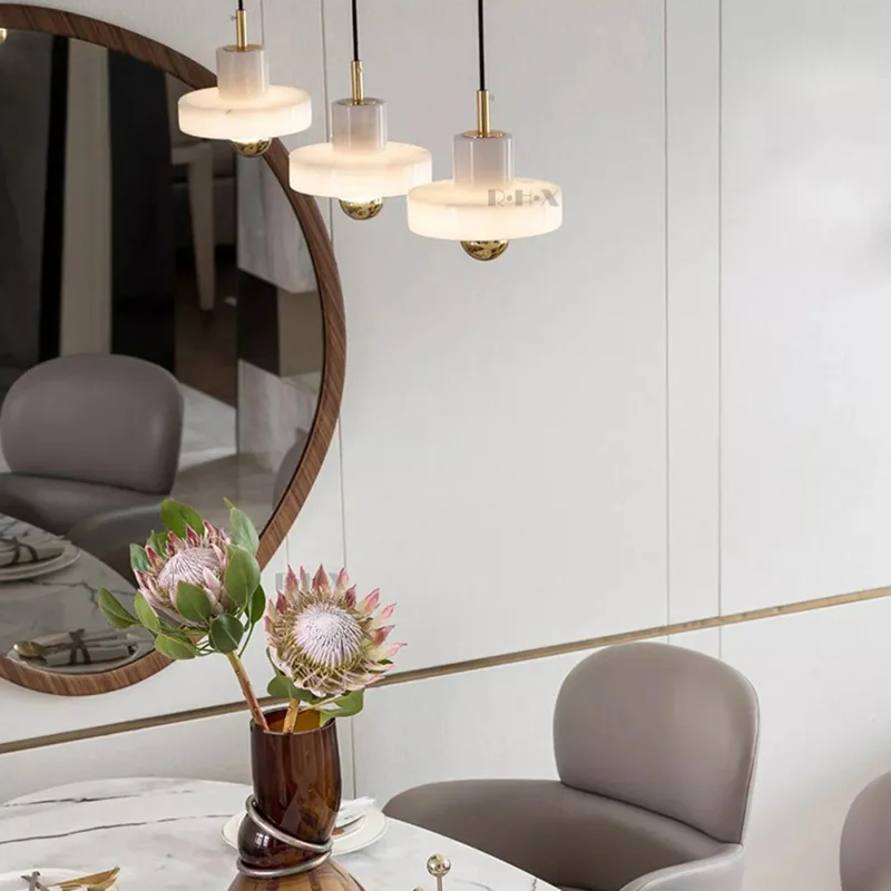 Luxury Living Room Sofa Background Wall Chandelier Marble Bedside Lamp Bar Restaurant Nordic Window Indoor Pendant Lighting image 5