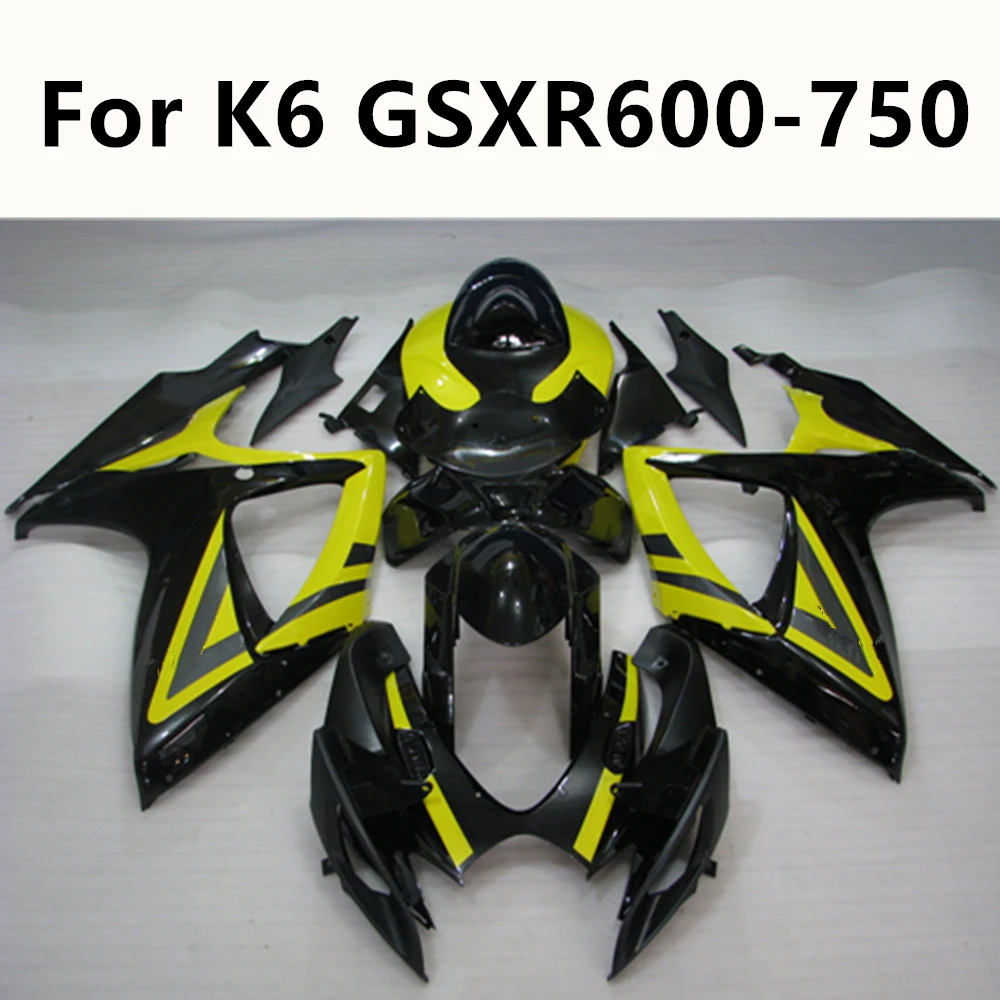 For Suzuki K6 GSXR600-750 Stripe gradient Bodywork Cowling Injection ABS Motorcycle Full Fairing Kit Fit GSXR 600 750 2006 2007