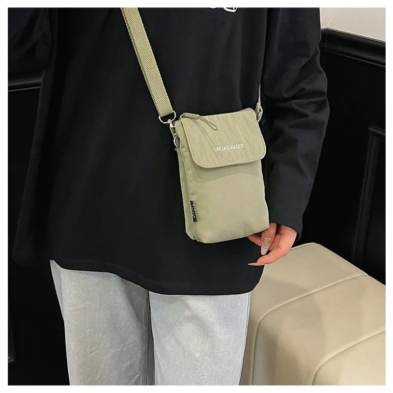 

1 шт. нейлоновая мини-сумка через плечо, легкая повседневная сумка на плечо, портативный чехол для телефона для ежедневного использования