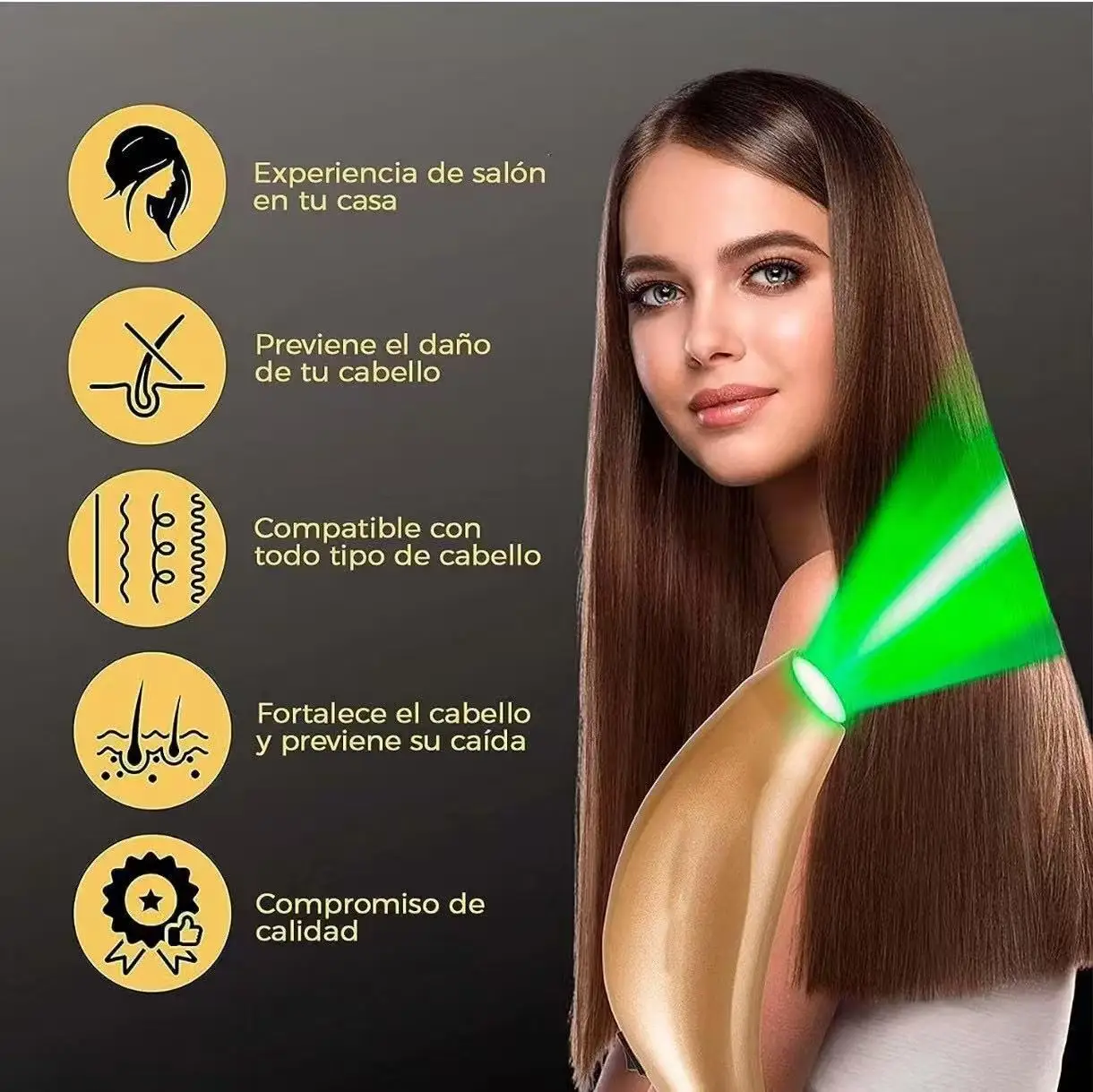 Photon Hair Growth Home Device Anti-Hair Loss Follicle Regeneration Activation Alopecia Areata Triple Light Therapy Repair