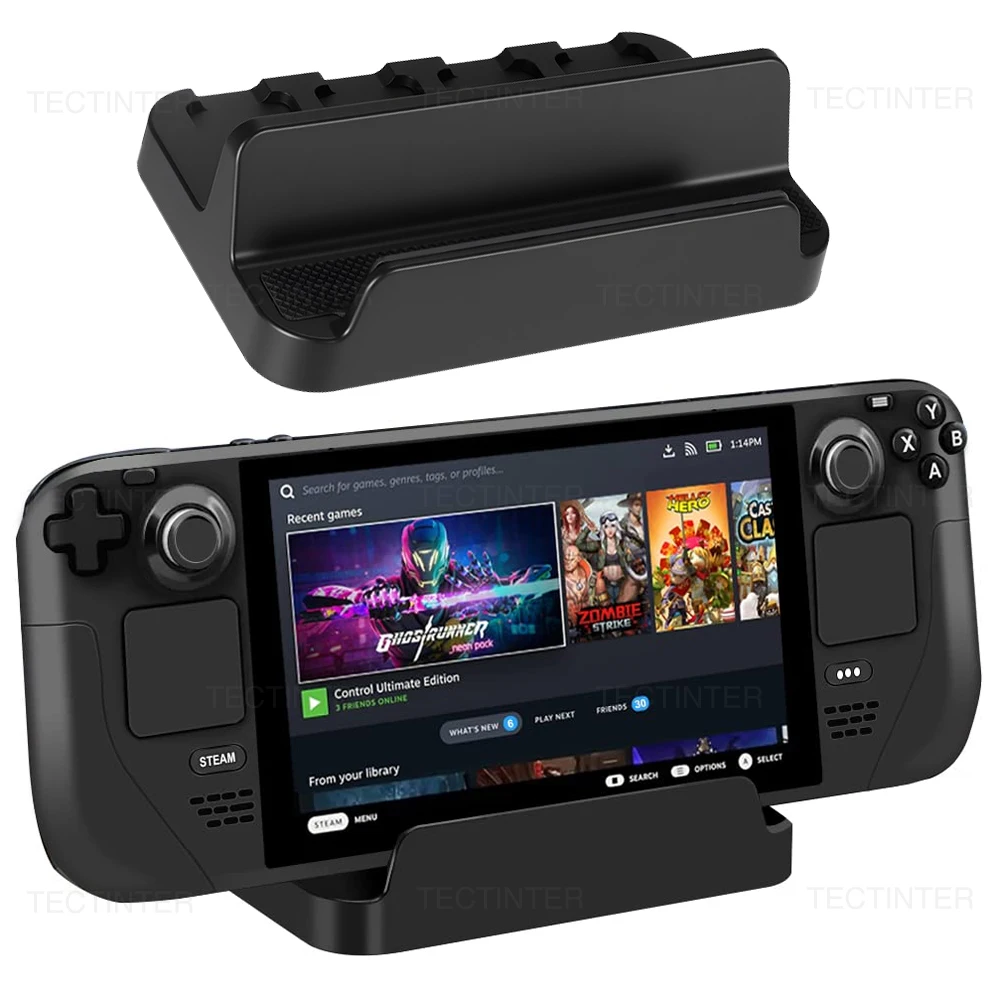 Soporte para consola de juegos, Base de almacenamiento para Nintendo Switch/Switch 2/tableta, accesorios para juegos Steam Deck, 1 ud.