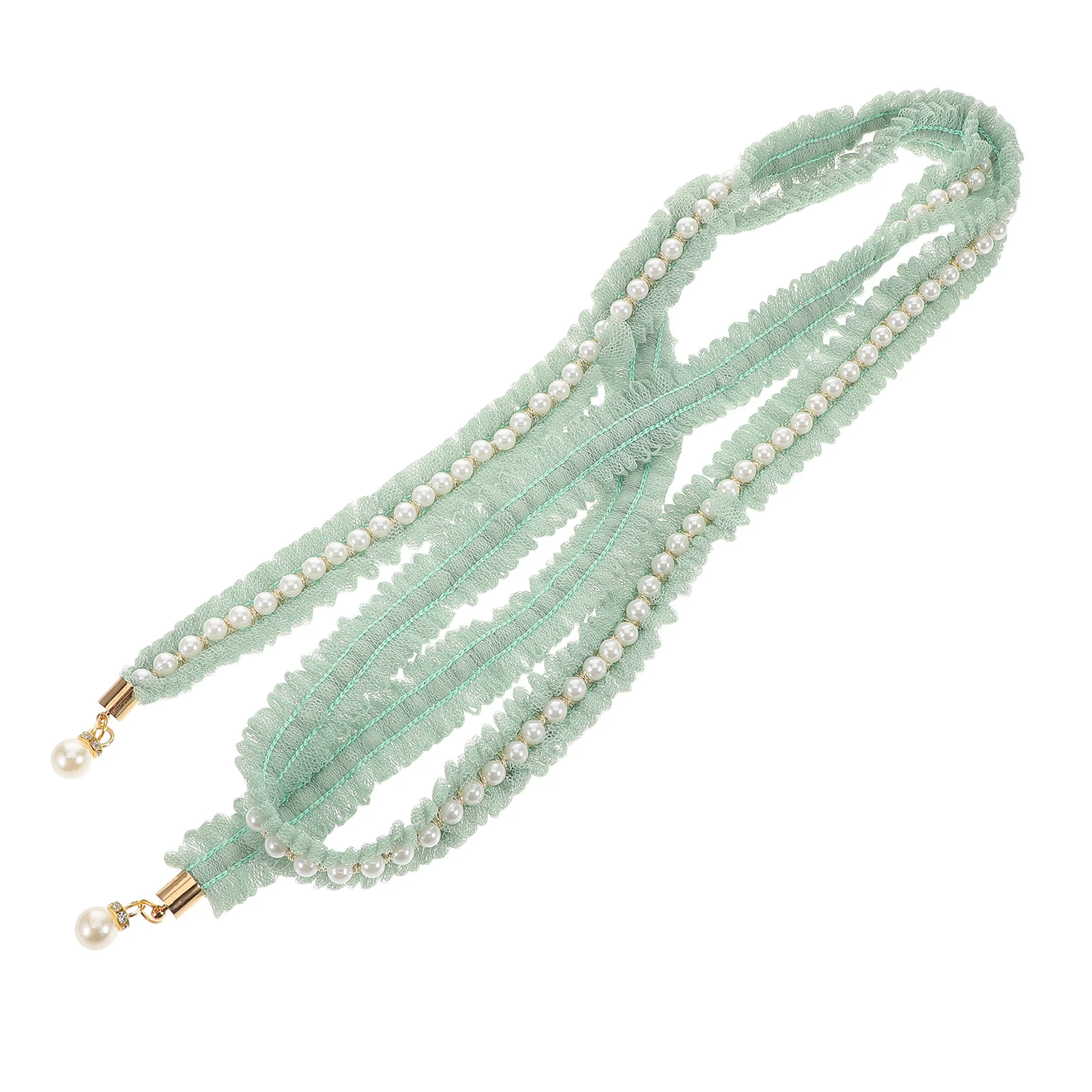 

Japanese Kimono Belt Decorative Faux Pearl Waistband Elegant Handmade Sash Bridal Wedding Yukata Dress Waist Ornament