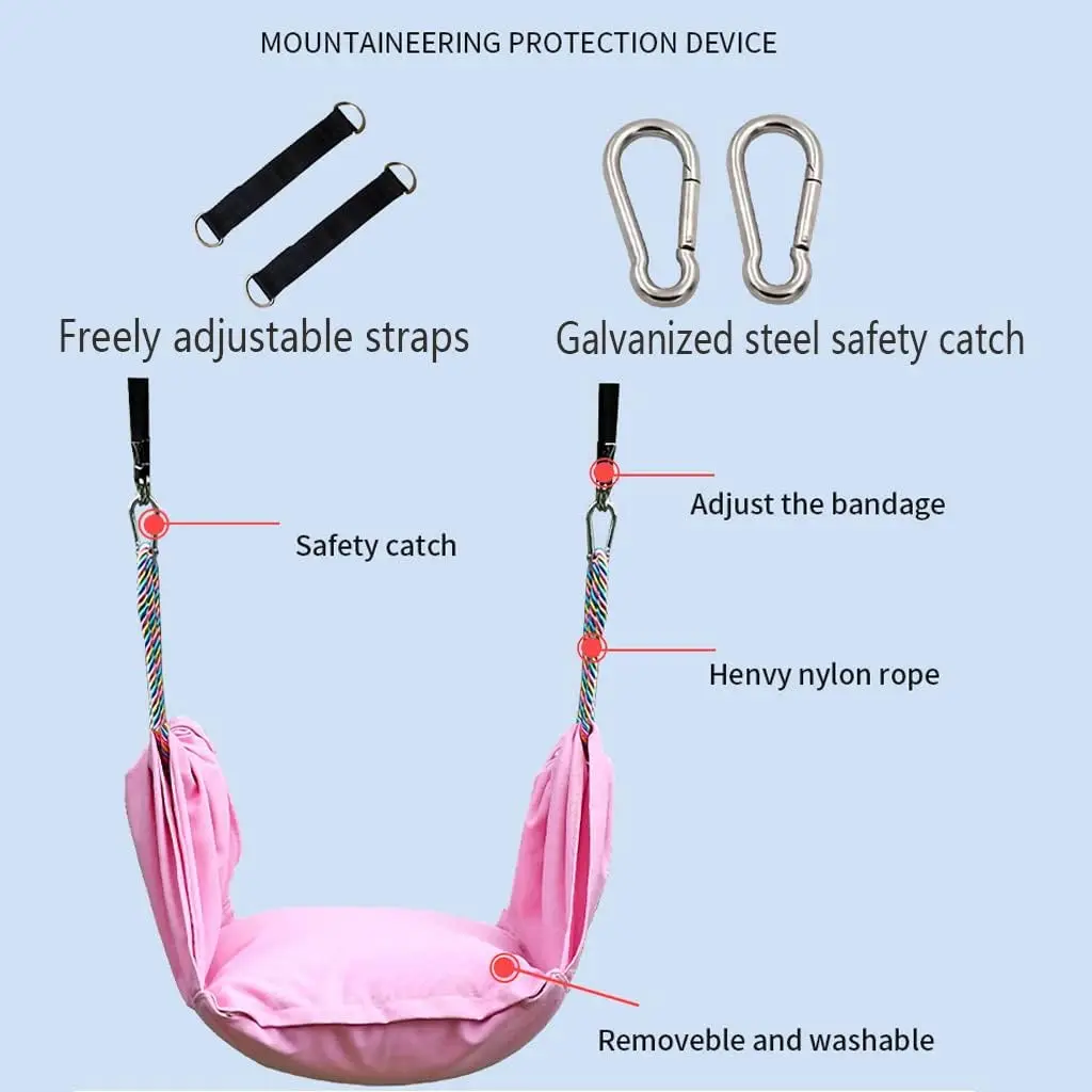 Zwaar uitgevoerd peuter buiten schommel speelgoed tuin boom touw stoel met wattenschijfje regenboog hangend binnenmeubilair voor kinderen cadeau