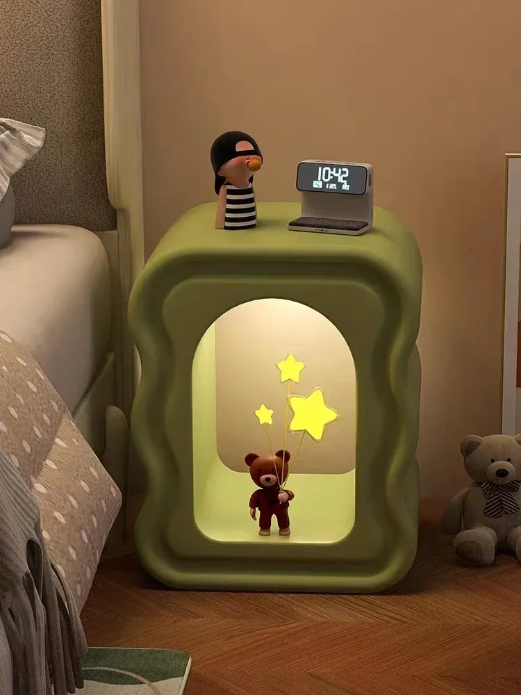 الكرتون طاولة القهوة غرفة المعيشة أريكة طاولة جانبية أثاث المنزل الشمال الفن السرير الجدول خزانة حديثة الديكور #4