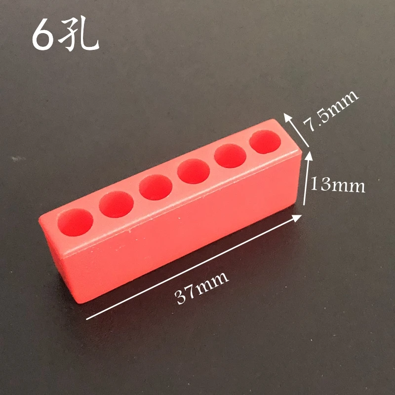 10pcs/set 5-12 Hole for 4mm screw driver bits Hex Shank Screwdriver Bit Holder Plastic Head Storage Case Tool