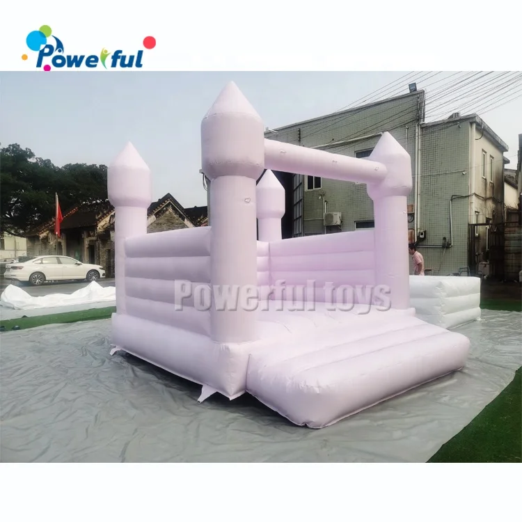 

Pastel Purple Mini Trampoline Bounce Castle Party Birthday Inflatable Bouncy House