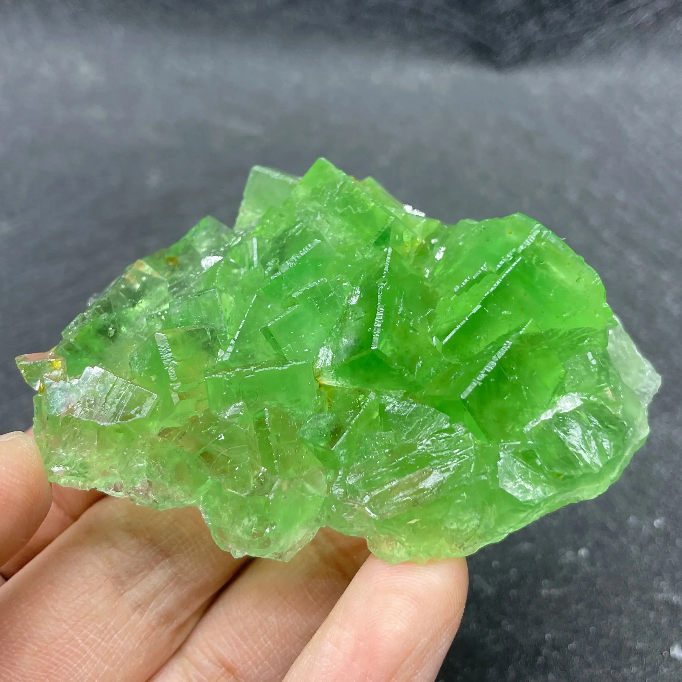 Natural Raw Stone Yaogang Xian Fluorite Crystal Cluster Mineral Specimen Quartz Rock Home Decoration Gift Healing