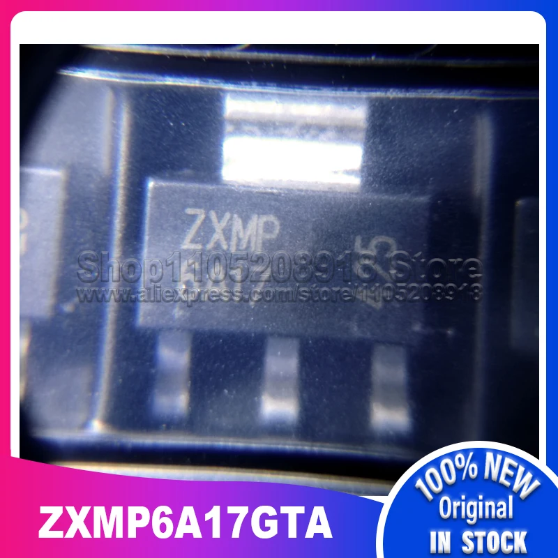 20 ~ 100 PZ/LOTTO ZXMP6A17GTA 6A17 SOT223 100% Nuovo magazzino spot