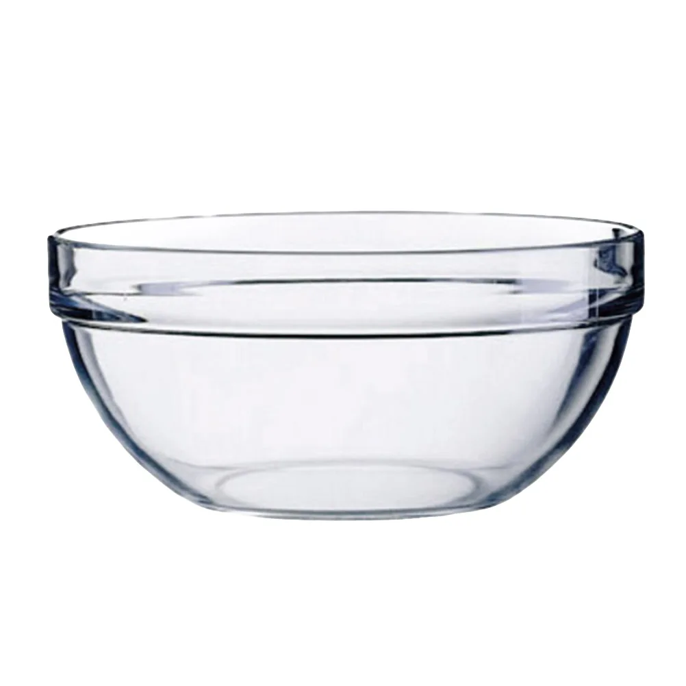 

4 Pcs Salad Bowl Counter Fruit and Vegetable Storage Serving Bowls Oversized Clear Thicken