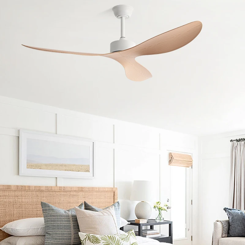FUMANJIA 52 Inch Modern Farmhouse Ceiling Fan with Light Kit, 3 Blades 6 Speed Reversible for Living Room Bedroom Home Office