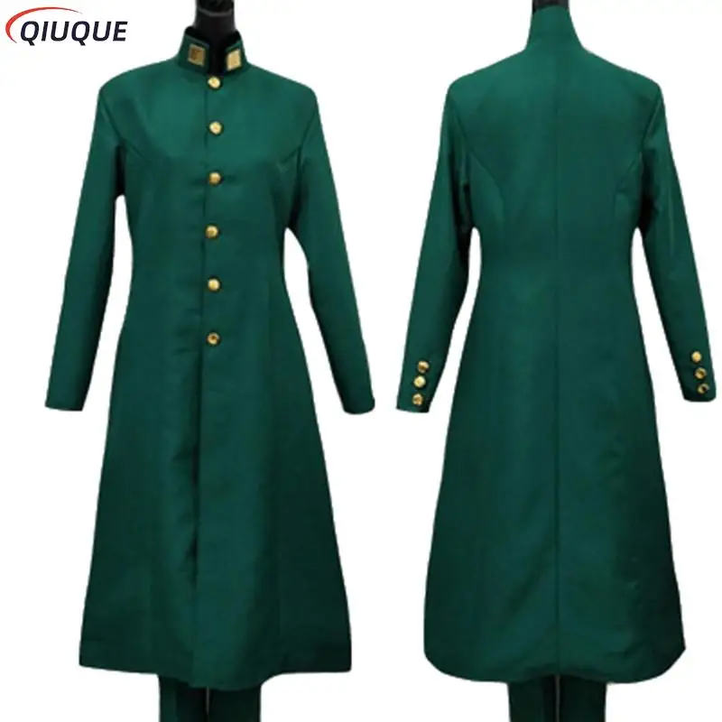 JoJo's Bizarre Adventure Cosplay Traje com Peruca, Roupas Anime Noriaki Kakyoin, Trajes de Halloween, Ternos