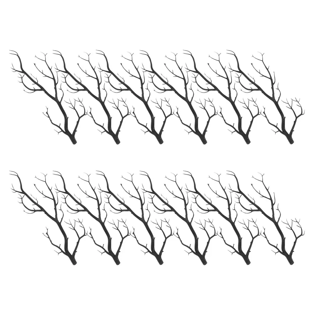 

12pcs Faux Branches Artificial Stems For Halloween Wedding Christmas Diy Decor Tree Branches For Vase Indoor Outdoor Party