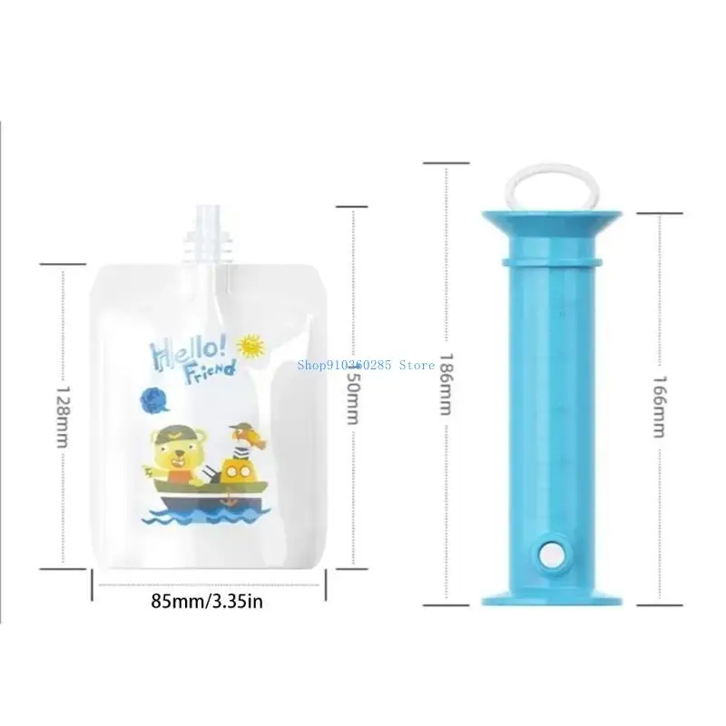 أداة صنع هريس الطعام التكميلي للأطفال من K9FF قابلة لإعادة الاستخدام #6