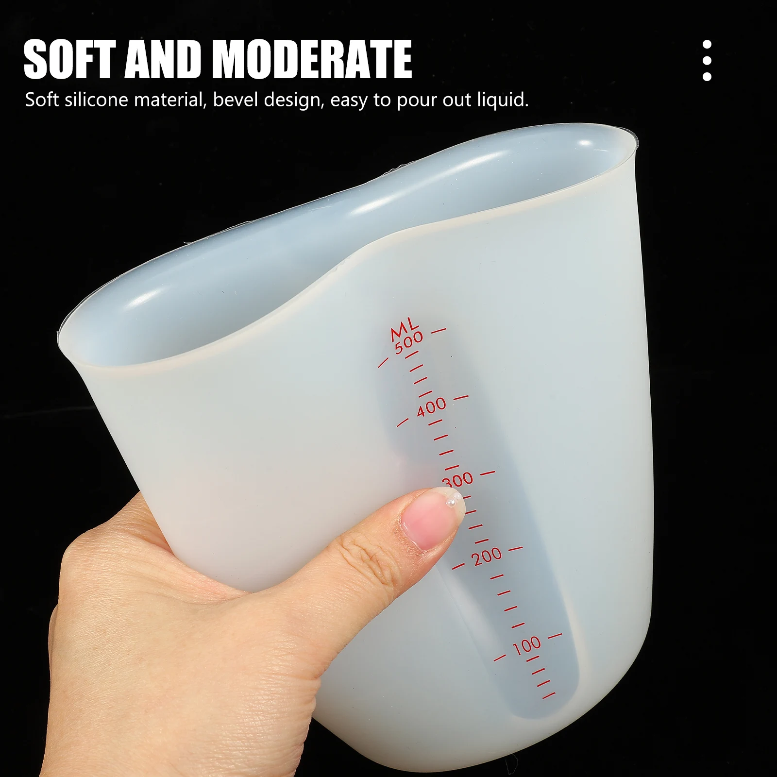 

3pcs Measuring Cups Double Scale Kitchen ganizer Silicone Measuring Cups For Resin Thick Easy Clean Liquid Resin Baking
