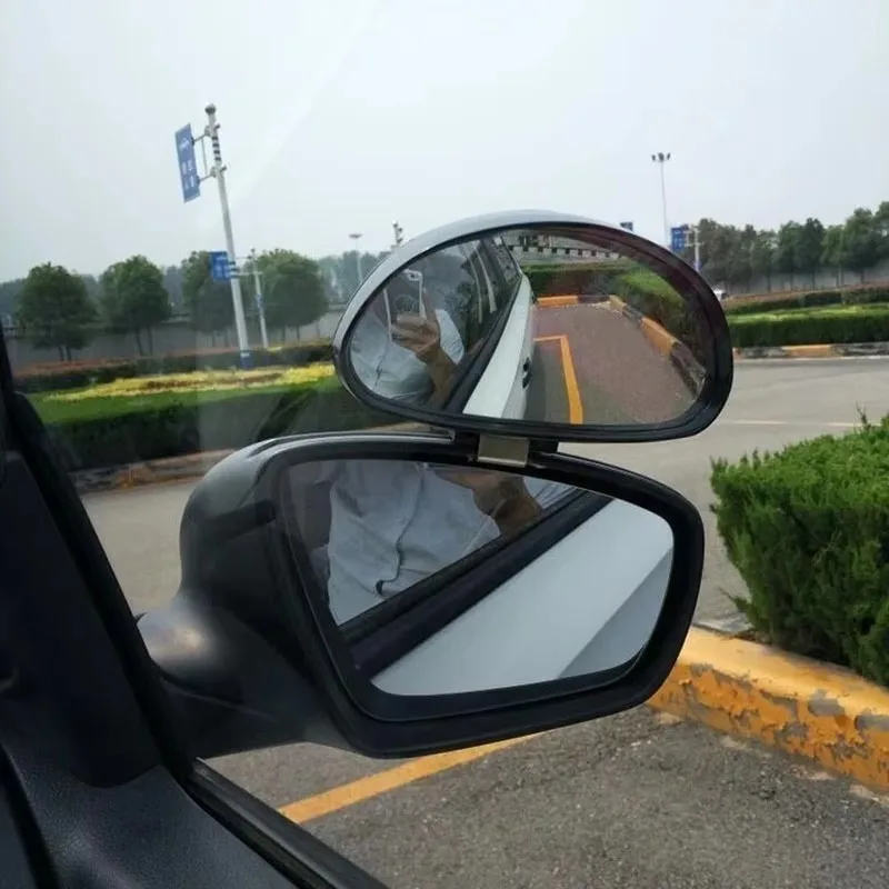 Car Blind Rearview Mirror High-Definition Convex Glass Wide Angle Rear View Auxiliary Blind Spot Mirror Parking Reference Mirror