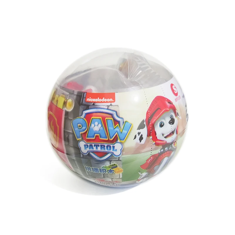 Paw Patrol Capsule Toys Building Blocks Banner Gacha Assembling Anime Figure Rescue Knights Rubble Chase Skye Marshall Kids Gift