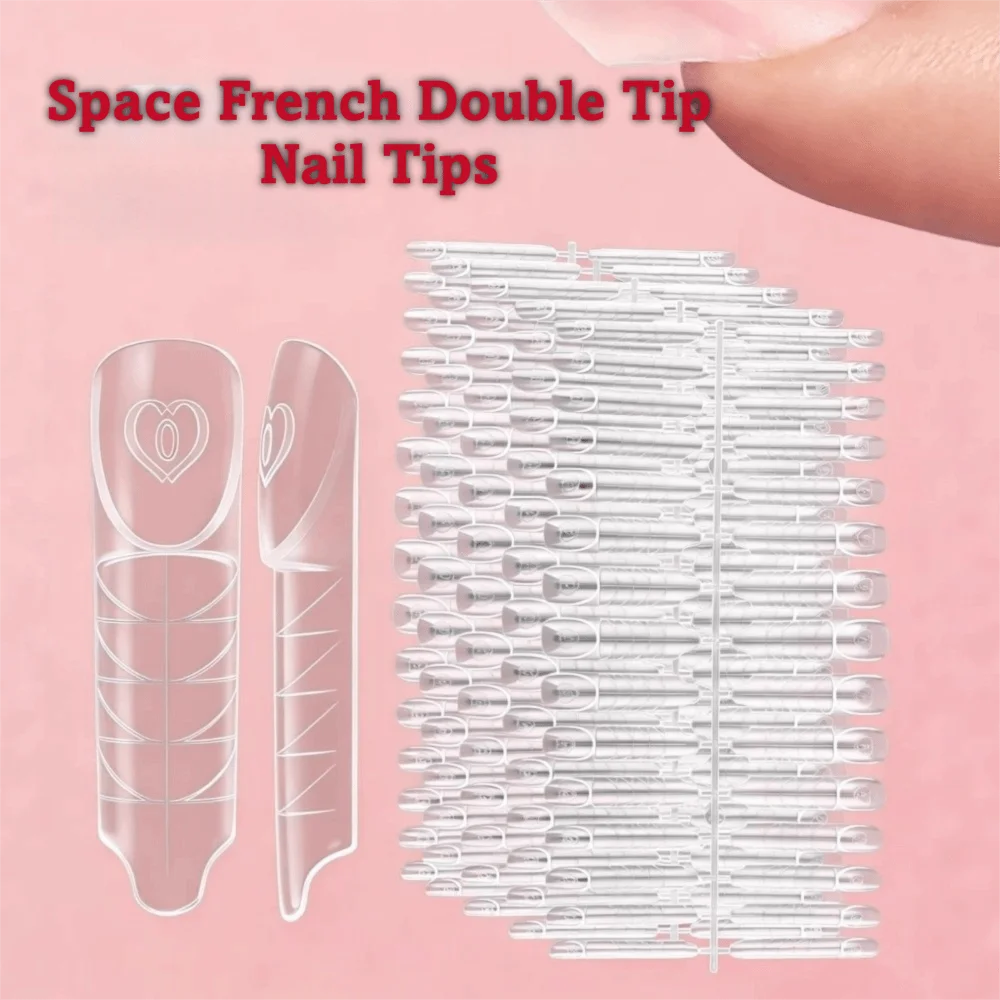 75/150Pcs NEW 15 Sizes Space Nail Forms Transparent Plastic Clear Nail Extension Builder Reusable Poly Gel Forms Manicure Tools