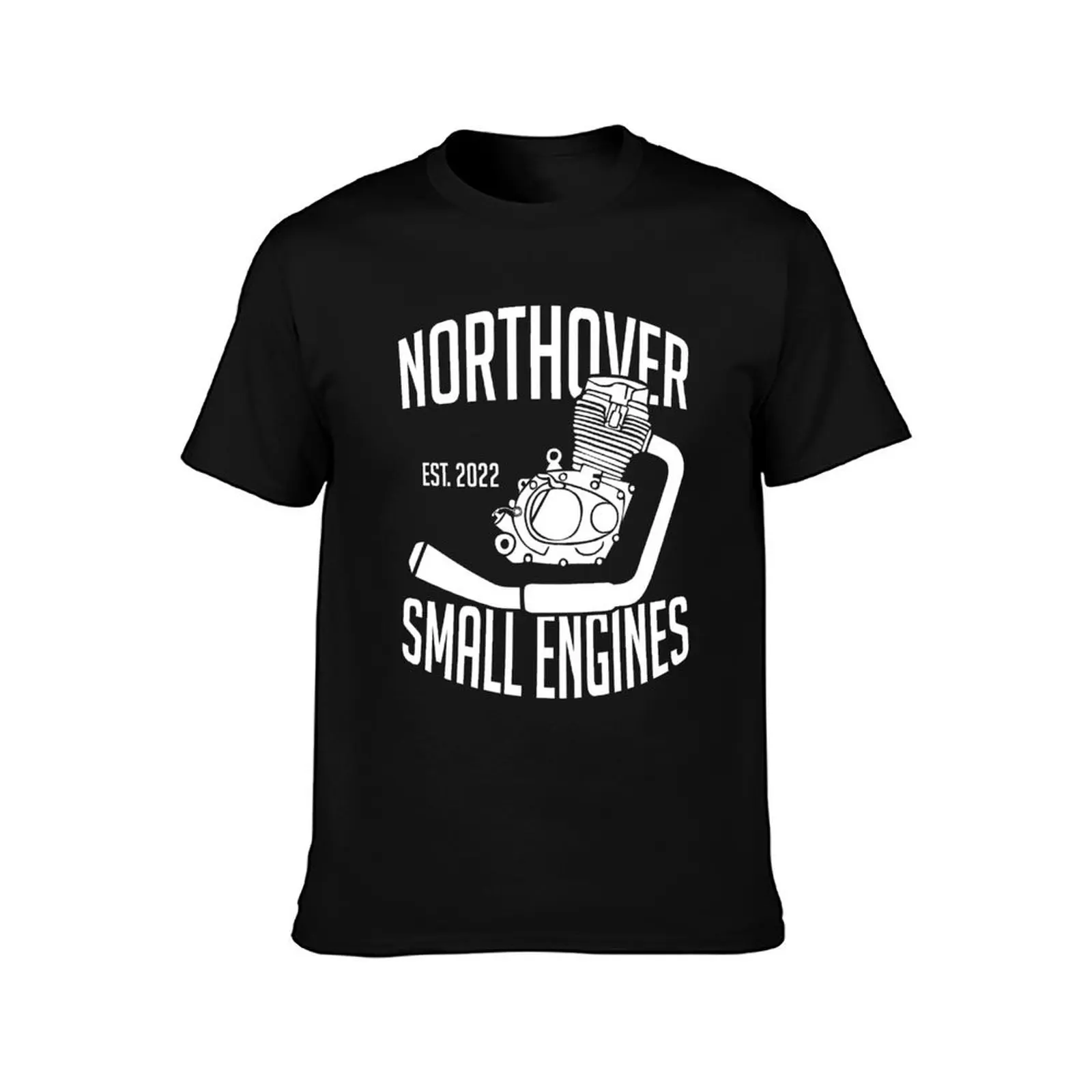 Northover Small Engines White logo T-Shirt Casual Trendy Short Sleeve T-Shirt