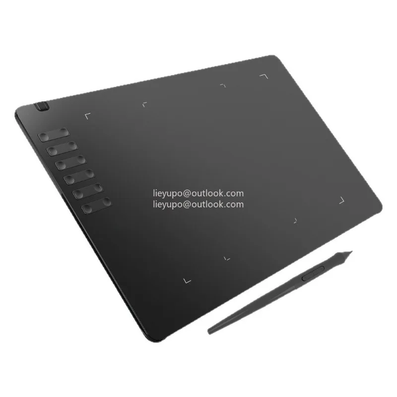 

T1161 Graphics Drawing Tablet Ultra-thin Stylus 8 Pen Nibs Art Creation Sketch 8192 Levels Pressure Battery-free Custom