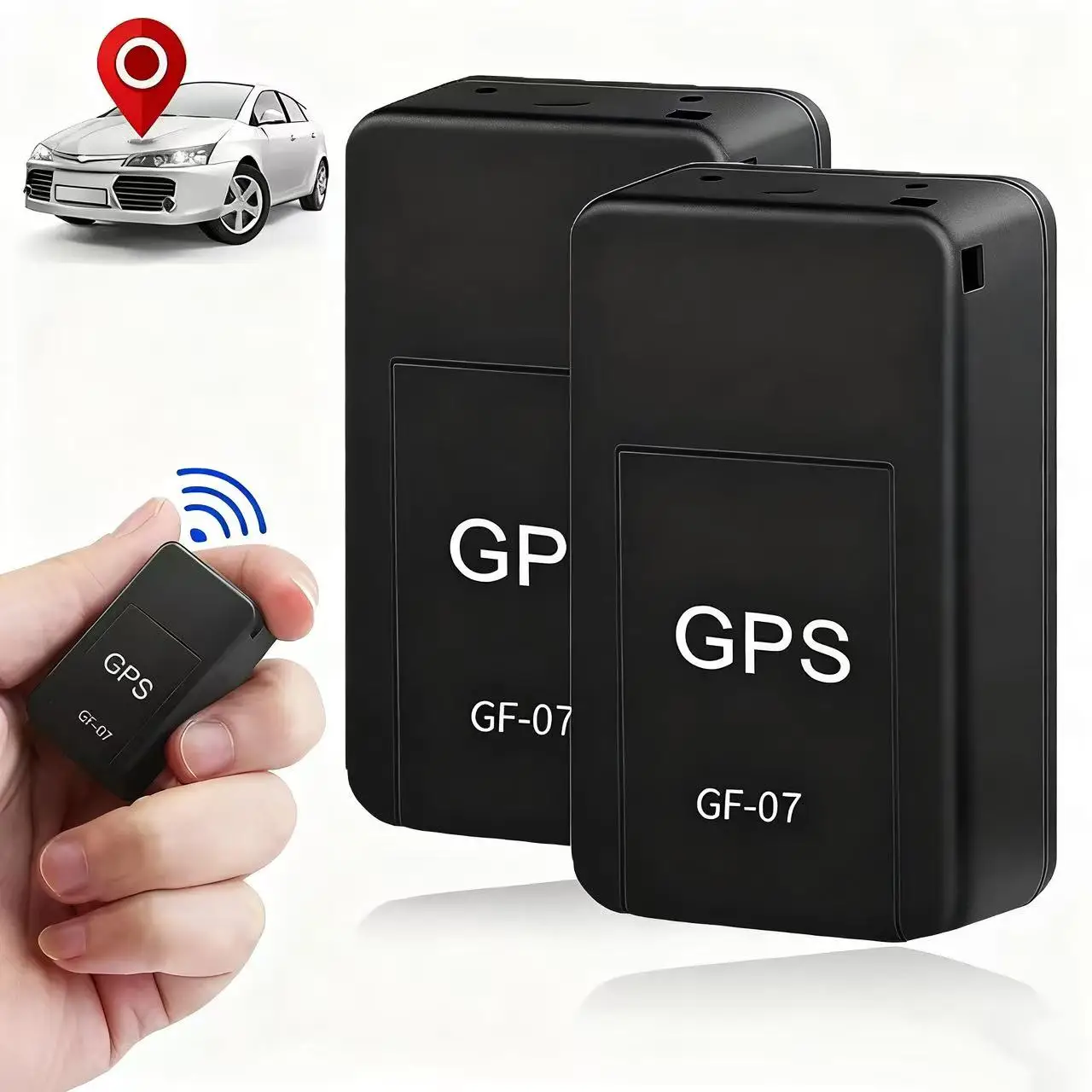 

GF07 Mini Strong Magnetic GPS Tracker: Anti-Theft Locator for Cars & Motorcycles Anti-Lost Device for Elderly Kids & Pets