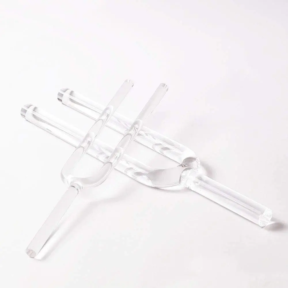 Hooqu 512 HZ คริสตัลควอตซ์ใสส้อมเสียงสําหรับความงาม Personal Care ความบริสุทธิ์สูงแก้วส้อมสําหรับ Perfect Note E Solar Pl