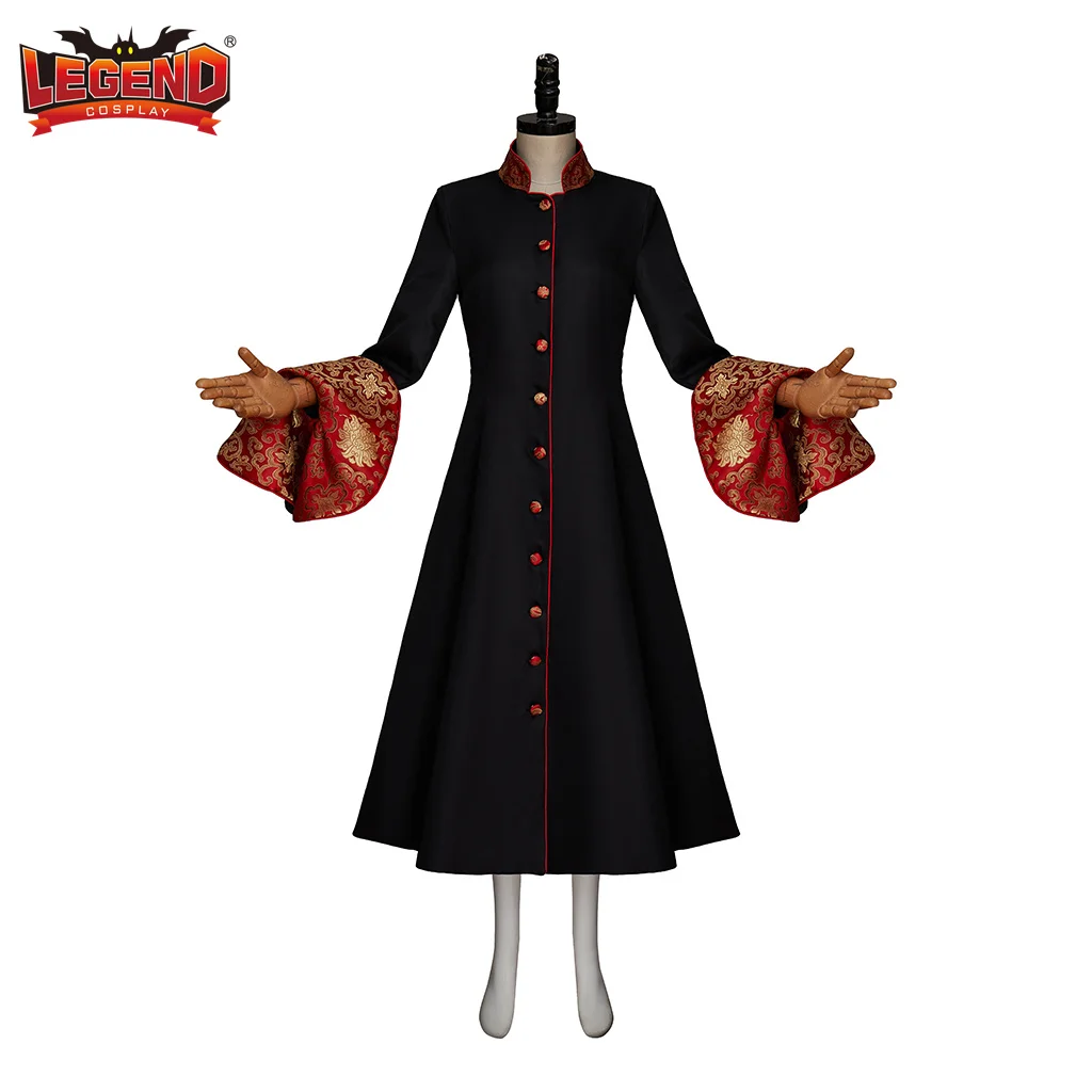 

Women Trumpet Sleeve Clergy Cassock Medieval Priest Robe Cloak Flare Sleeve Halloween Wizard Cosplay Costume Role Play