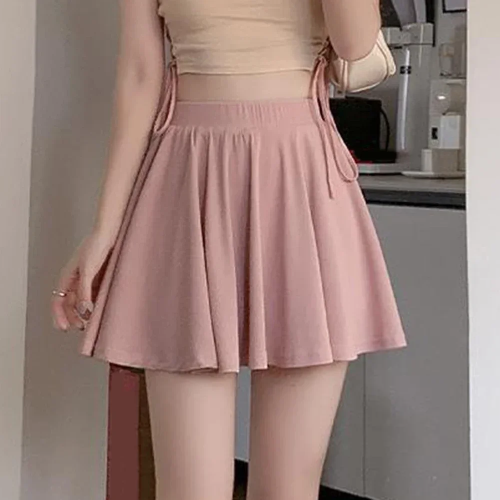 

A-Line Skirt High Waist Skirt Everyday Fashion Pink Simple Style Women's Skirt Casual Fashionable Style Loose Fit