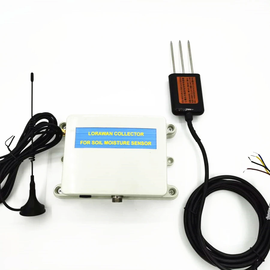 4-in-1 Soil Moisture Temperature EC Salinity Sensor LORA/LORAWAN RS485 MODBUS Screen Reading for Agriculture And Farm