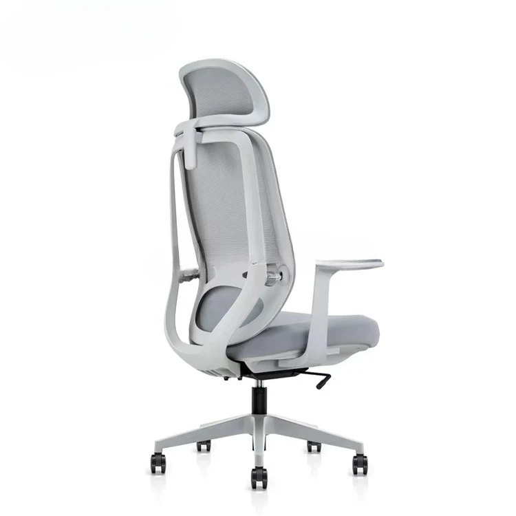 

Ergonomic retro luxury high-footed adjustment soft wheel high-back recliner simple office chair