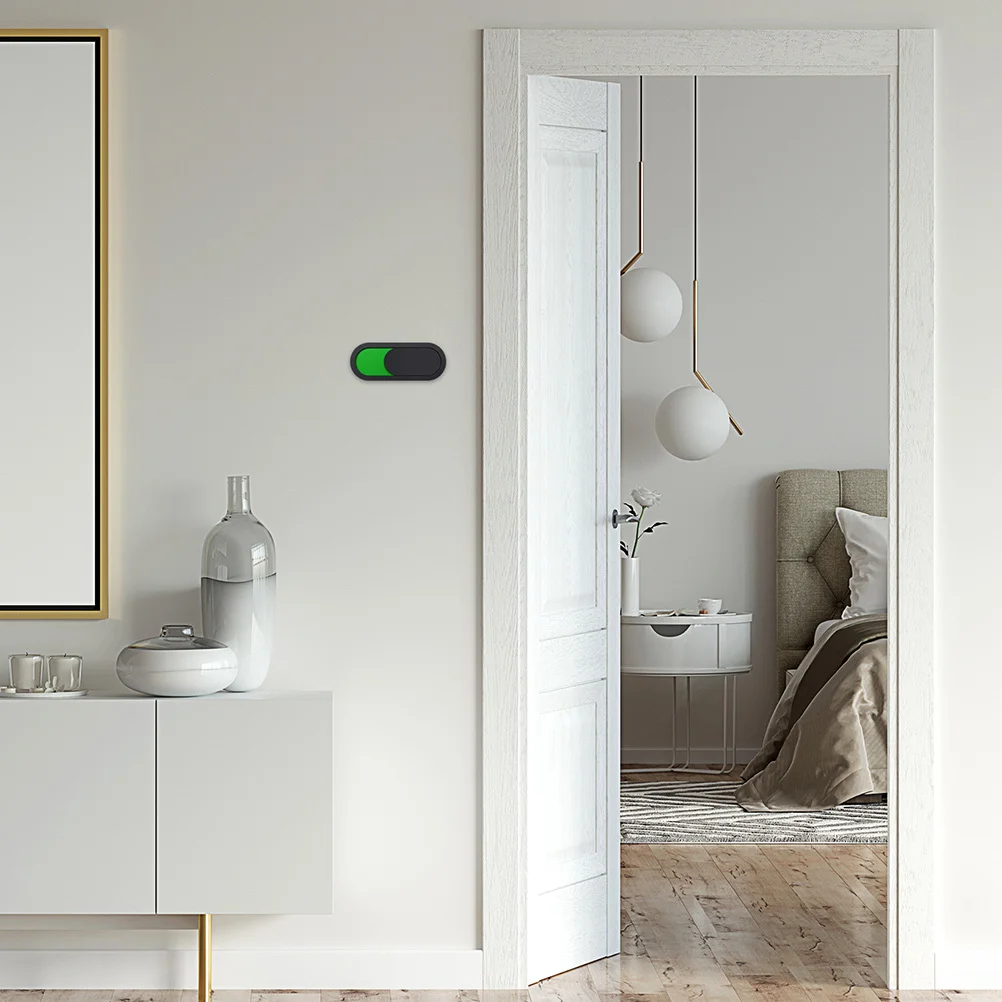 

2Pcs Sliding Door Sign Display Panel Universal Design for Bathroom Office Bedroom Privacy Occupied Vacant Indicator Restroom