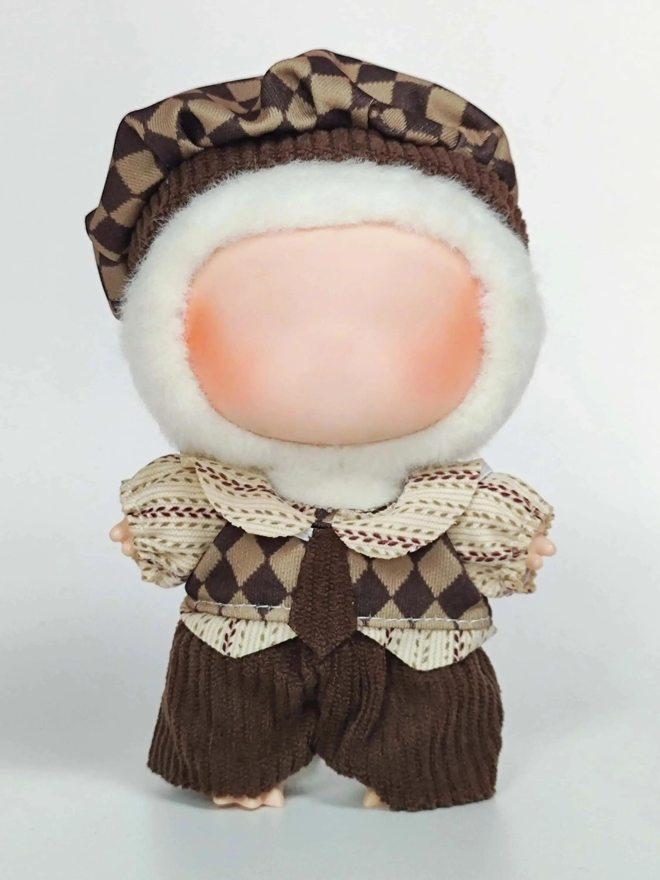 Mini Plush Doll'S Clothes Outfit Accessories For Korea Kpop Exo 15-17cm Labubu Idol V1 V2 sports and leisure suit Clothing Gift image 5