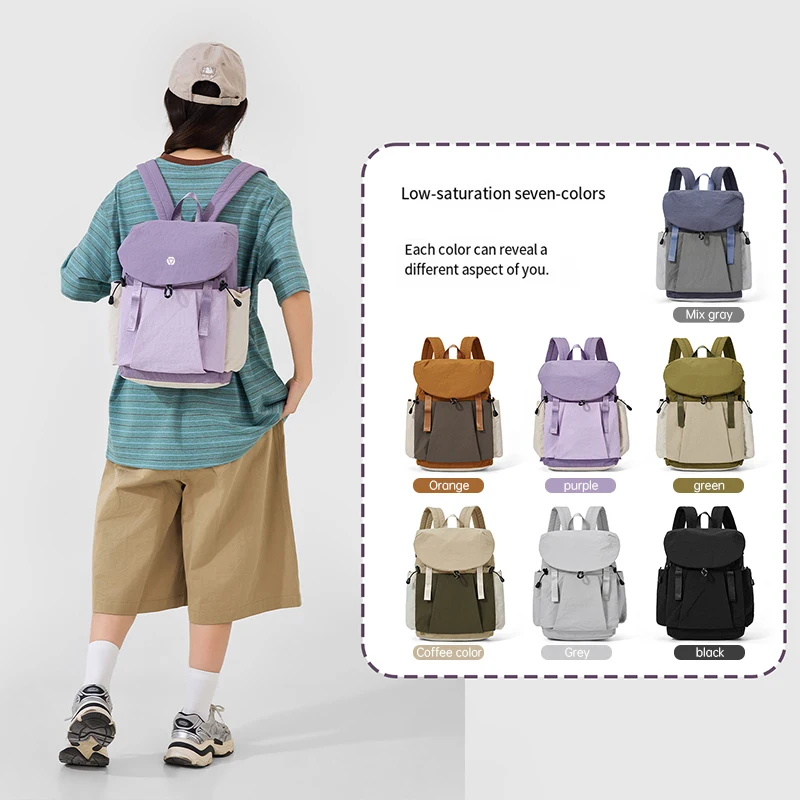 Japanese-Style Ins School Bag for Junior High, High School, and College Girls, Stylish Backpack with Safety Reflective Features, New Model for Men