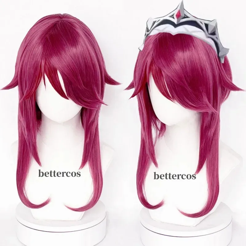 Rosalia Cosplay Purple Red Heat-Resistant Synthetic Wig, suitable for Halloween and Christmas parties