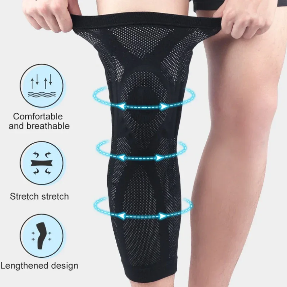 Unisex Knee Braces Support Lengthen Leg Compression Sleeves Knee Pads for Meniscus Tear,Joint Pain Relief,Injury Recovery,Sports