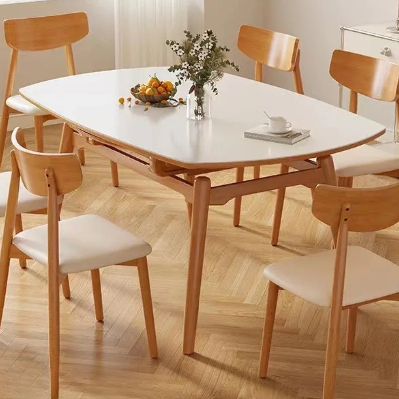 

Extendable Table Reateraunt Dining Service Reception Tables Sedentary Rectangular Round Kitchen Mesa Comedor Luxury Cafe