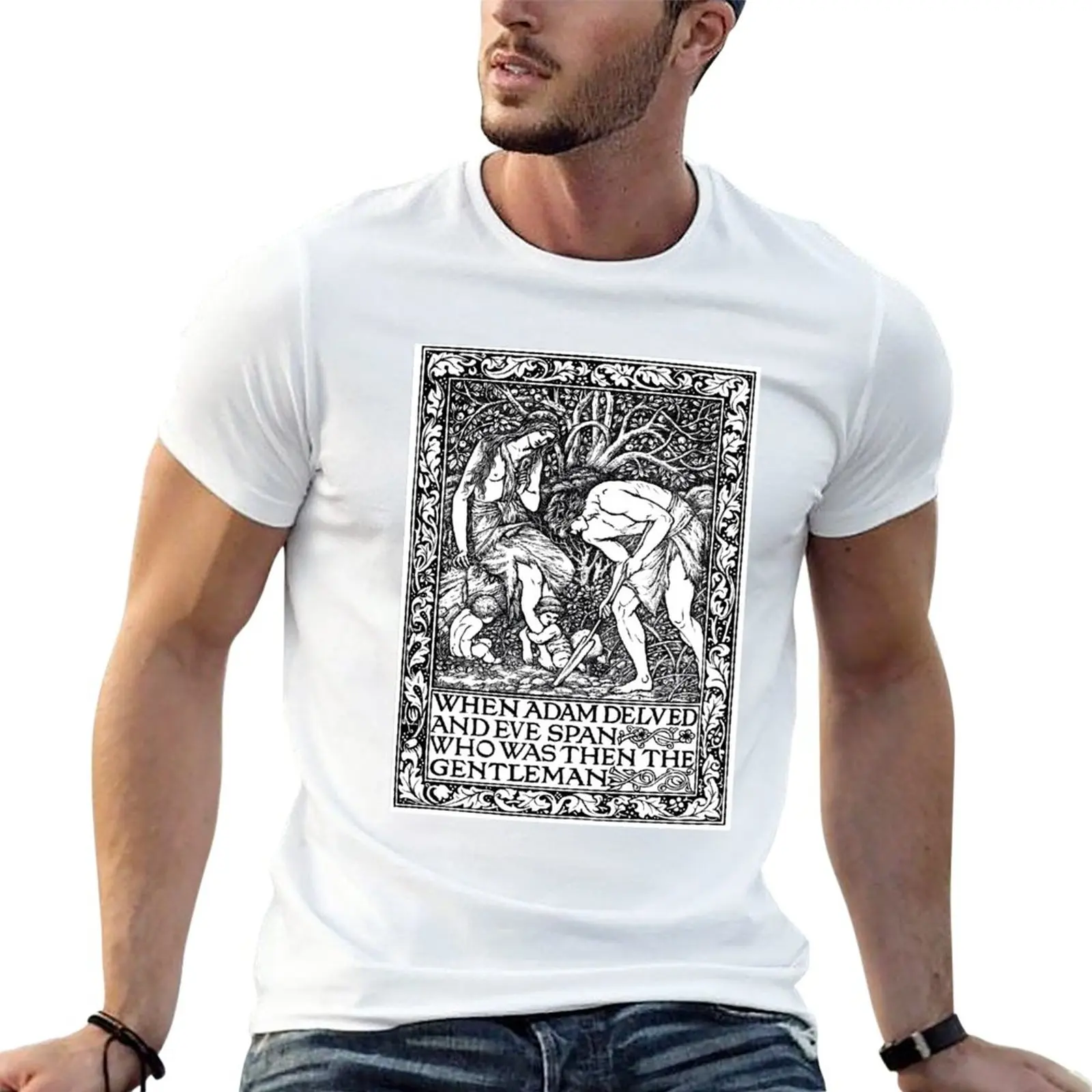 New When Adam Delved and Eve Span T-Shirt T-shirt for a boy Tee shirt quick-drying t-shirt oversized t shirt men