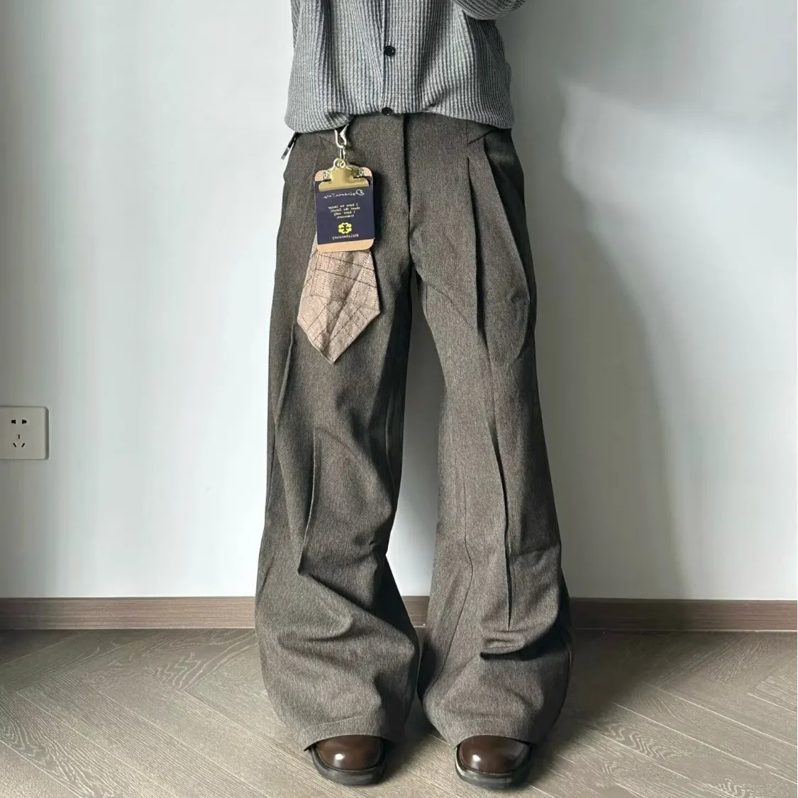 

Casual Straight Leg Jeans Men's Versatile Vibe Couple's Loose Fit Printed Cotton Polyester Blend Autumn Spring Chinese Made
