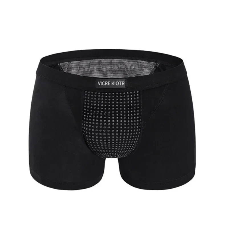 2024 Magnetic Therapy Men's Underwear Tourmaline Prostate Health Boxer Shorts L-6XL Breathable Enlarging Underpants image 5