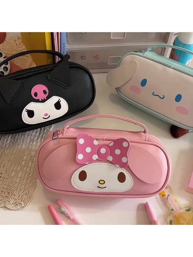 Sanrio série ma mélodie Kuromi nouvelle boîte à crayons mignonne cannelle dessin animé étudiant sacs de papeterie de haute qualité cadeaux d'anniversaire