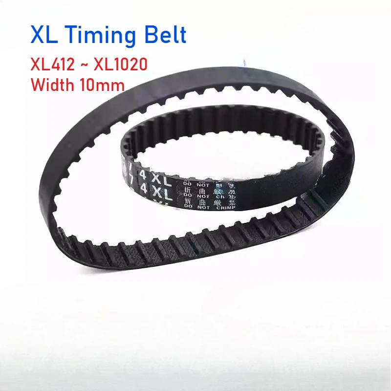 1pcs XL Timing Belt  XL412 414 420 424 430 432~XL1020 Width 10mm Pitch 5.08mm Closed Loop Rubber Timing Belt