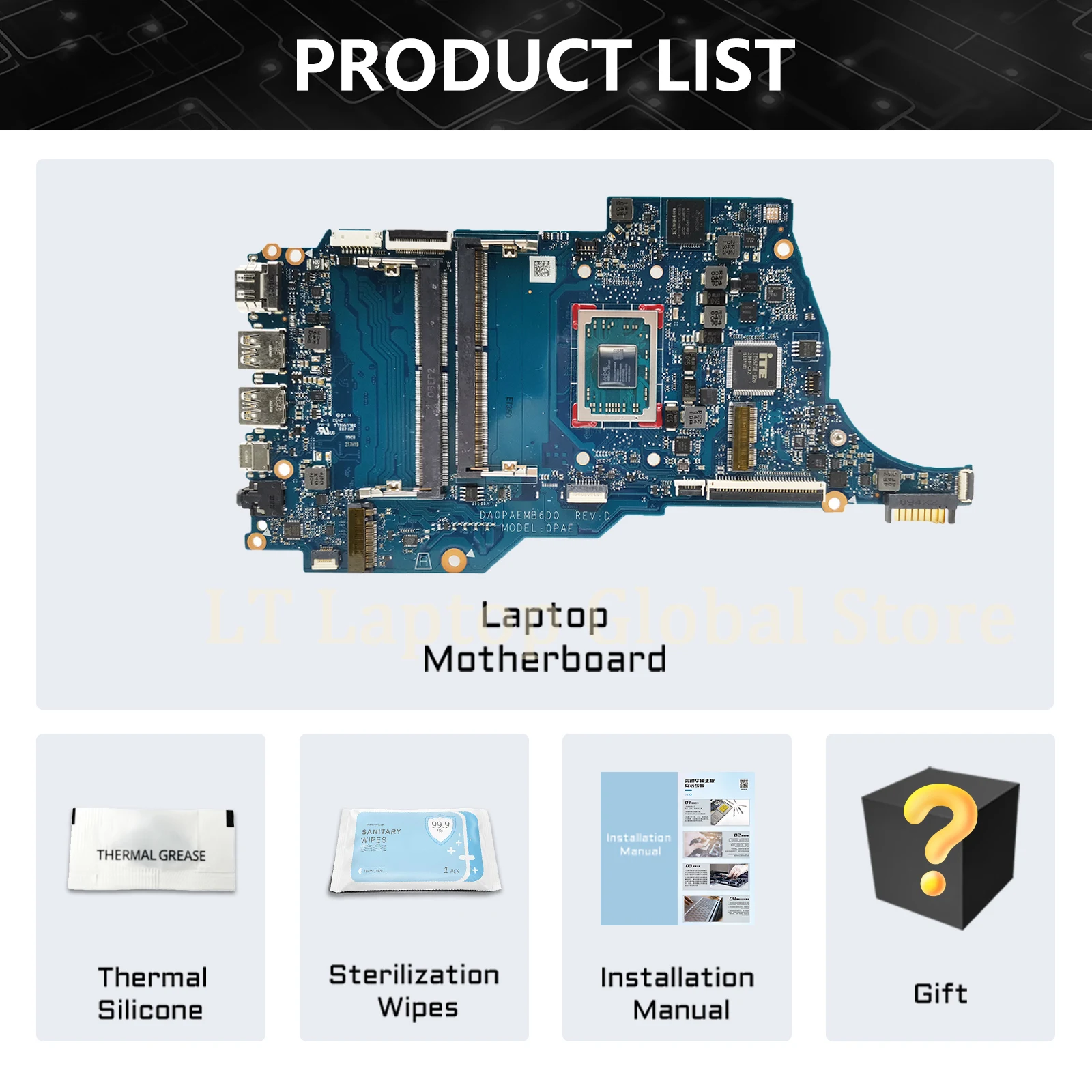 Akemy für hp da0paemb6d0 mainboard 14-fq 14s-fq 14s-fr M03771-001 M10792-601 M03773-601 laptop motherboard mit 3050u 3150u cpu