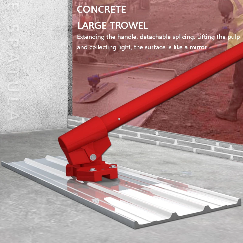 Machine à dropser le béton en acier inoxydable, truelle en alliage de magnésium et d'aluminium, machine à dropser les routes en ciment, truelle à béton manuelle