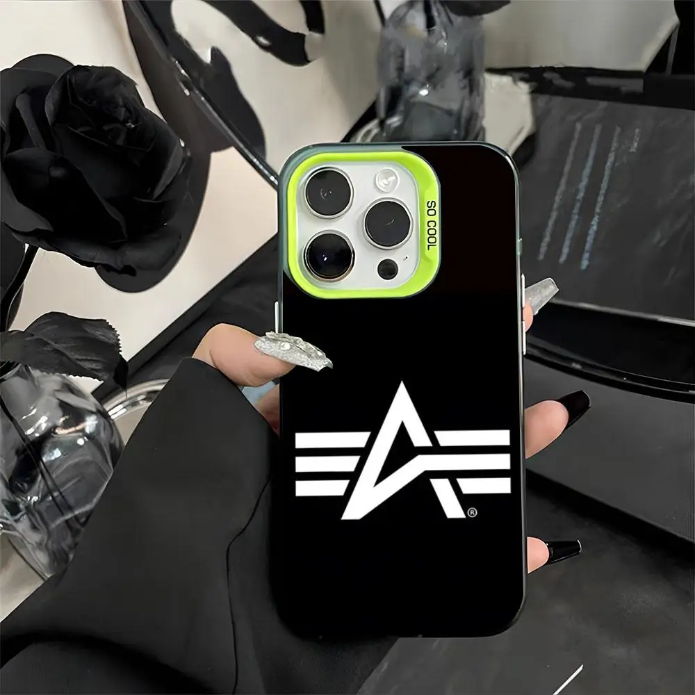 Jacket Alpha Industries Phone Case Black White Cool Phone Case For IPhone 16 15 14 13 12 Pro Max 11 2024 Fashion Couple