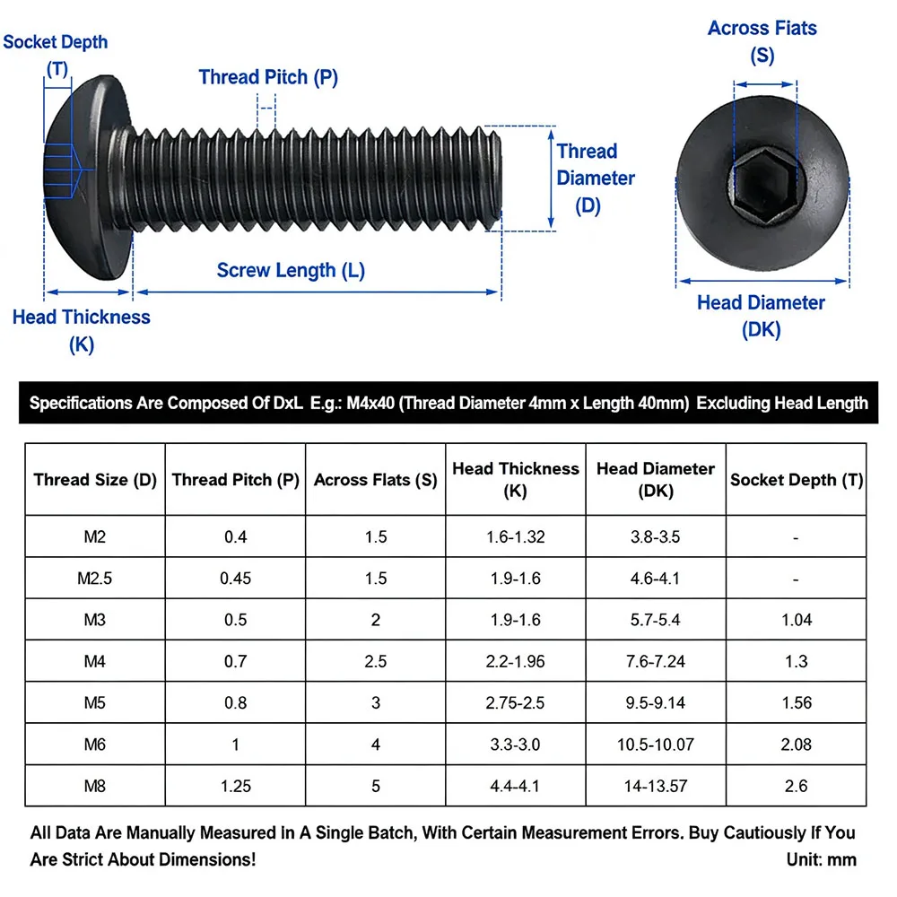 304 SS Extra Long Pan Head Hex Socket Allen Screws Anti Corrosion Fasteners