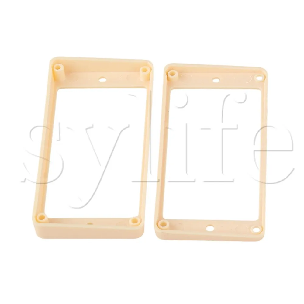 Humbucker Pickup Ring Curved Bottom IVORY For GUITAR